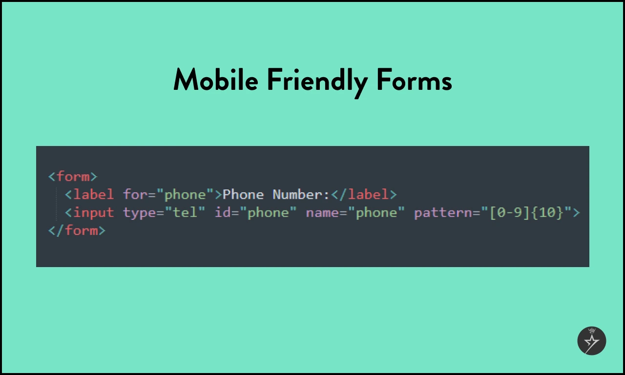 Mobile-Friendly Forms Code